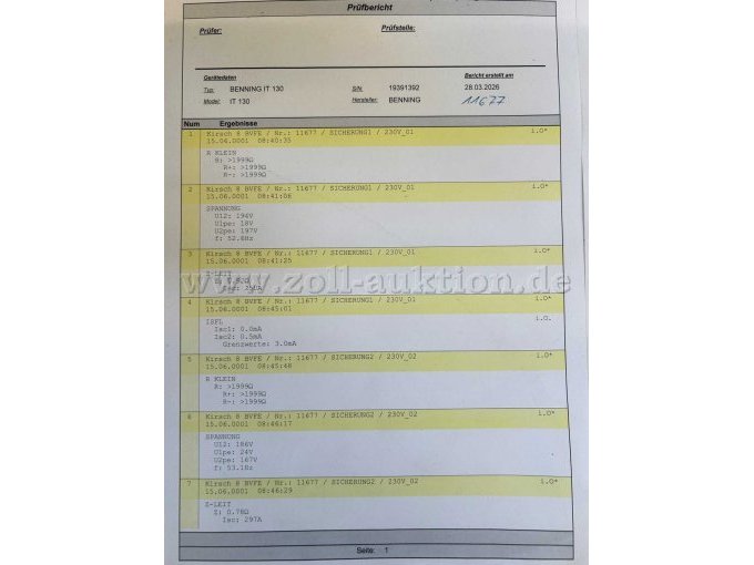 1 Stromerzeuger Defekt Kirsch Trier-Biewer Germany Knurz Kirsch (D+E) 8BVFE – foto 9 – kavel bij Zoll-Auktion, Dülmen