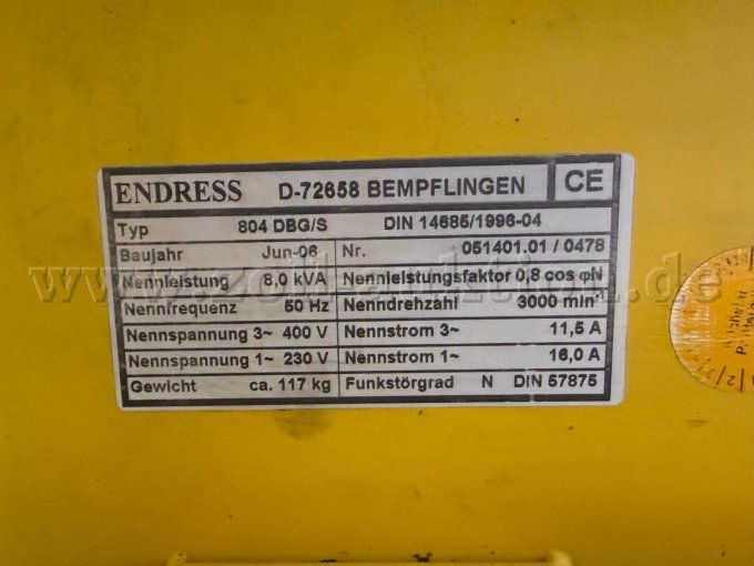 Typenschild und CE-Kennzeichnung