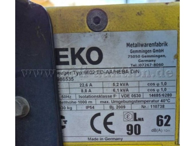 1 stroomgenerator Geko 6602 Super Silent Economic voor hobbyisten – foto 6 – kavel bij Zoll-Auktion, Köln