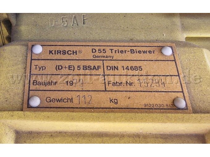 Typenschild Kirsch