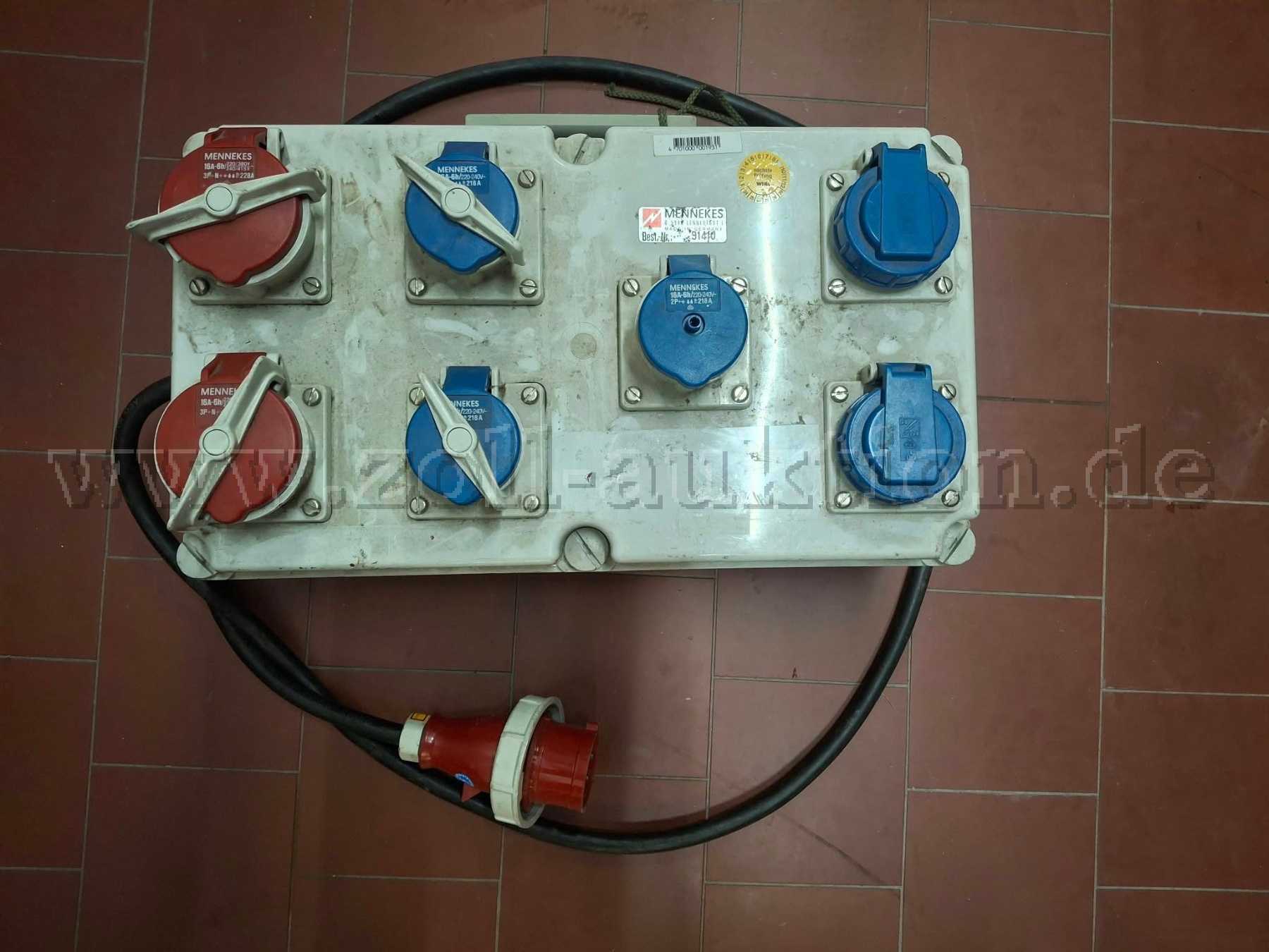 1 موزع كهرباء Mennekes، رقم الطلب 91410