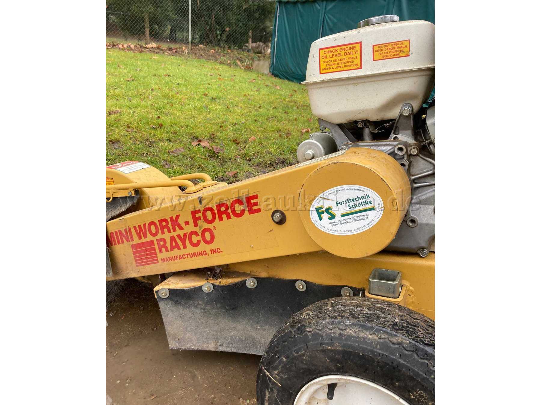 Stubbenfräse Rayco Seitenansicht