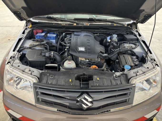 geöffneter Motorraum