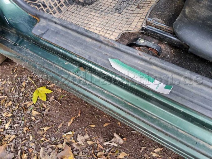 Einstieg links verschrammt