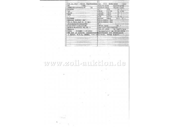 Fahrzeugschein