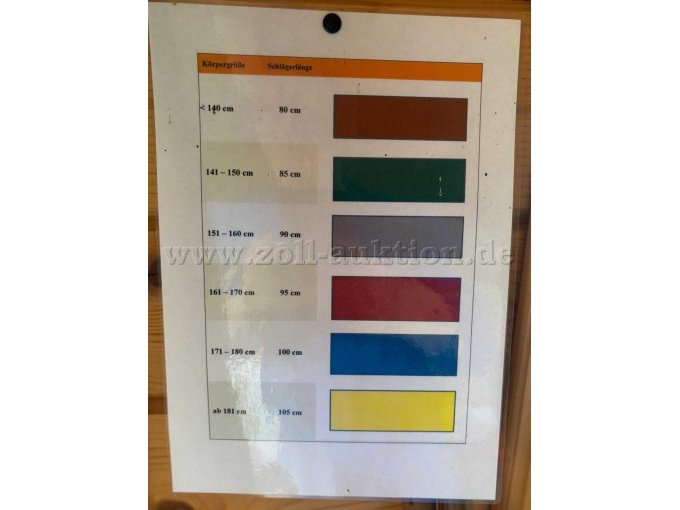 Größentabelle