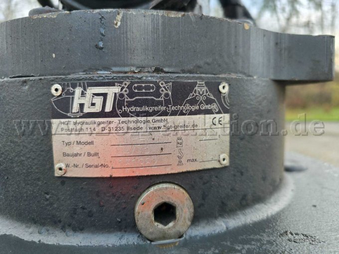 Typenschild des Mehrschalengreifers