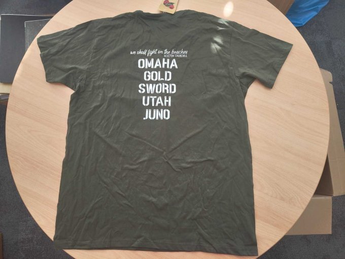 1 T-Shirt, Marke B&C, Größe XL, grün mit Print – foto 2 – kavel bij Zoll-Auktion, Isernhagen
