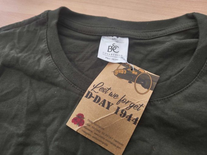 1 T-Shirt, Marke B&C, Größe XXL, grün mit Print – foto 3 – kavel bij Zoll-Auktion, Isernhagen