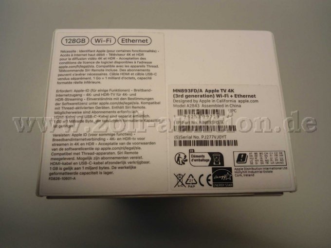 Apple TV 4K , Model A 2843