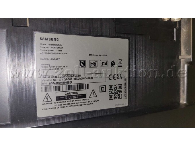 CE-Kennzeichnung Samsung TV