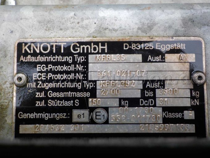 Detailbild Typenschild