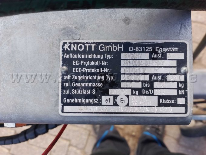 1 Auwärter tandem-kiepaanhanger, Paul, met Knott-dissel – foto 3 – kavel bij Zoll-Auktion, Wolfhagen