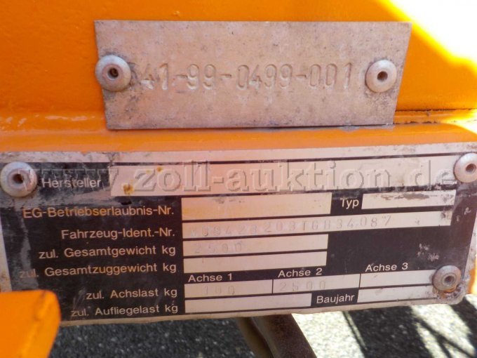 Detailbild Typenschild