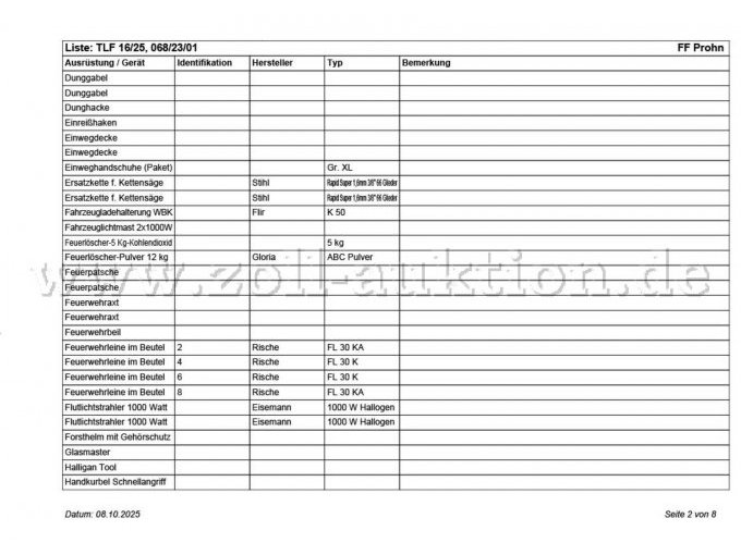 Beladeliste 2. Seite