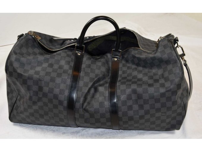 1 Tasche „Louis Vuitton“ Keepall 55 Damier Graphite