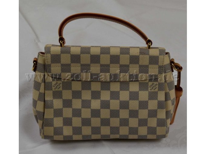 1 Tasche „Louis Vuitton"  Modell: Croisette Damier Azur - Rückansicht