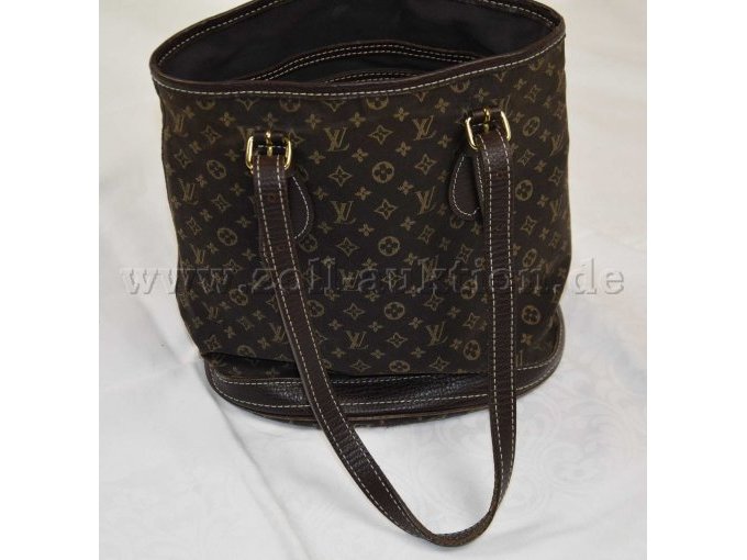 1 Tasche „Louis Vuitton" Modell: Mini Lin Marais Bucket - Seitenansicht