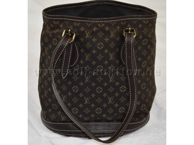 1 Tasche „Louis Vuitton" Modell: Mini Lin Marais Bucket - Seitenansicht