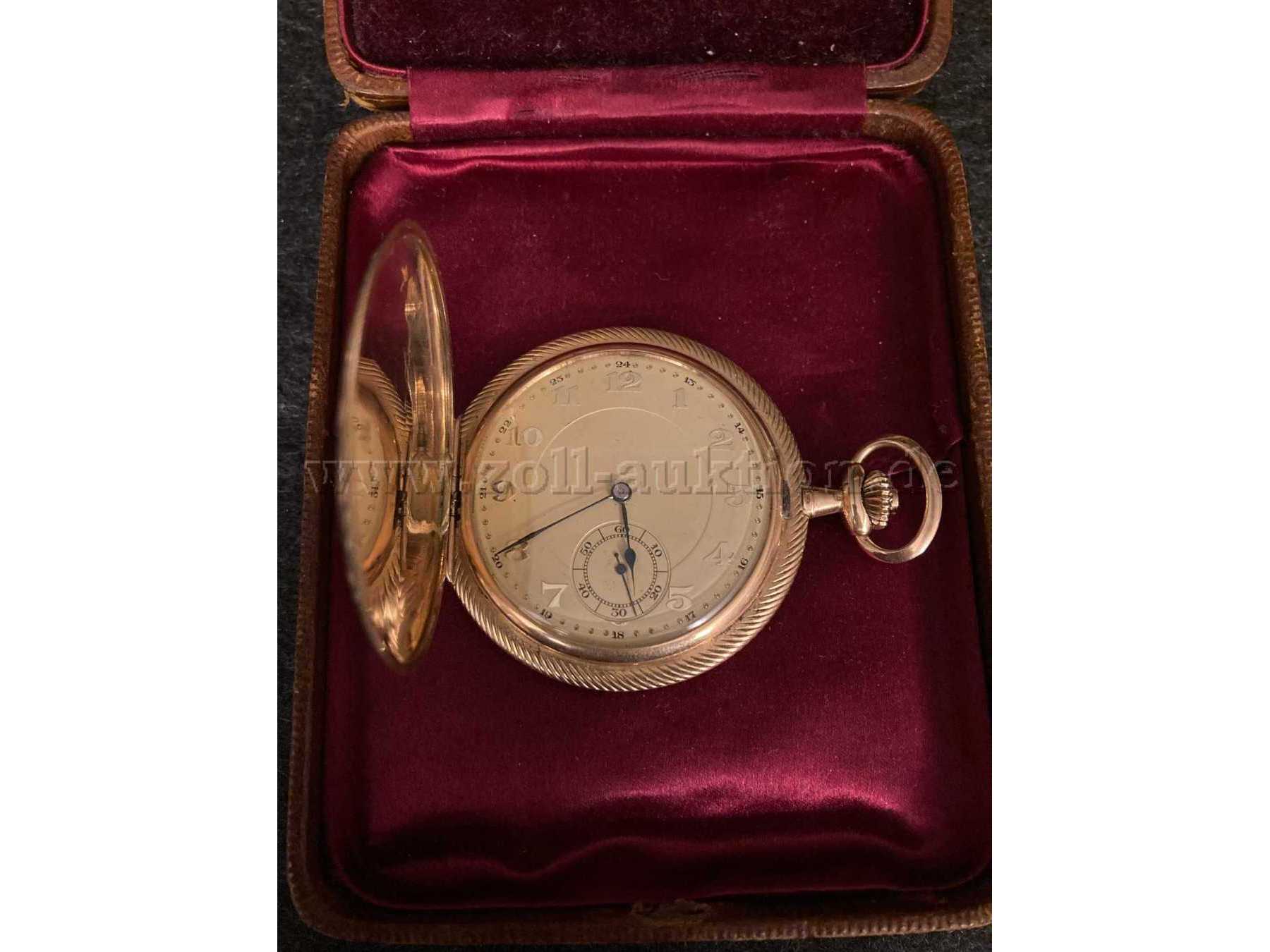 Taschenuhr mit originalem Etui
