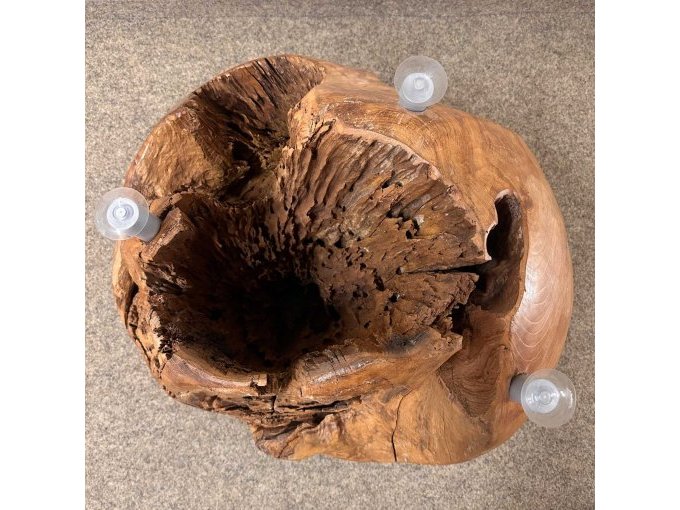 1 teakwortel - bolvormige tafel met glazen blad (tweedehands) – foto 14 – kavel bij Zoll-Auktion, Löbau