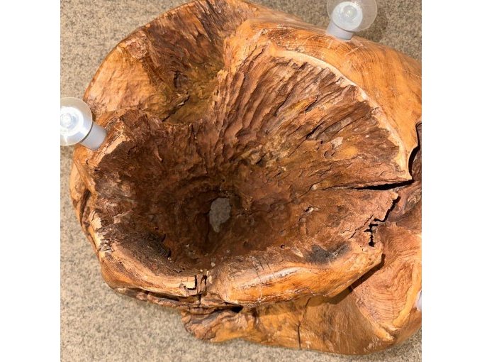 1 teakwortel - bolvormige tafel met glazen blad (tweedehands) – foto 12 – kavel bij Zoll-Auktion, Löbau