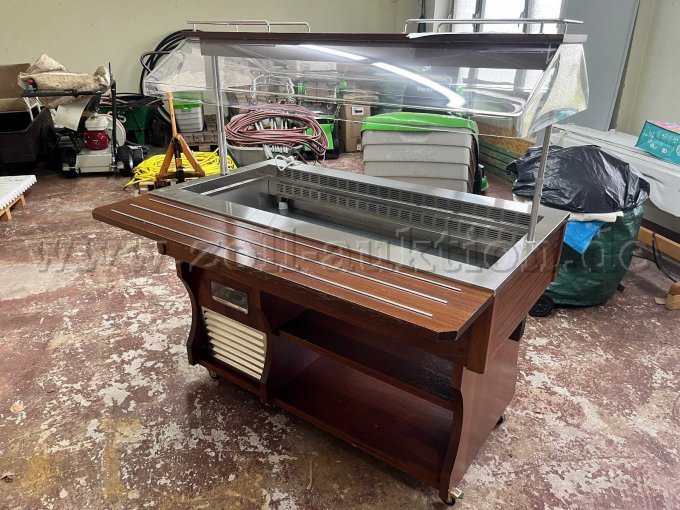 1 Tecfrigo ISOLA 4 M – gekühlte Buffet-/Salatbar mit Glasaufsatz, Baujahr 2014 – kavel bij Zoll-Auktion, Zeuthen