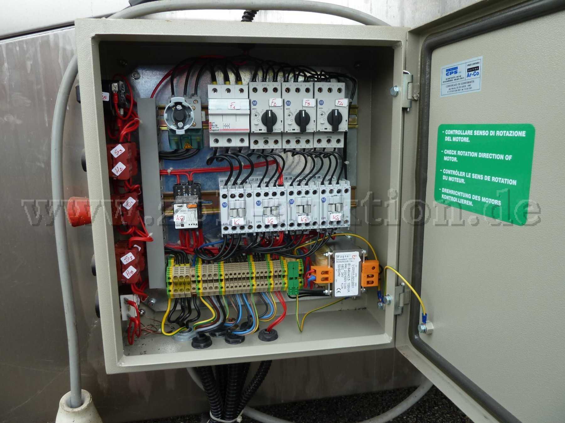 Bedienschrank Innenansicht