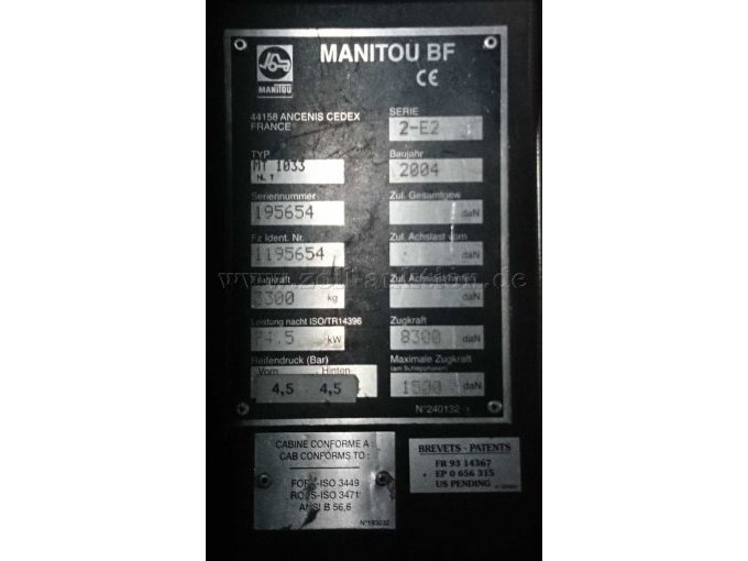 1 telescopische wiellader Manitou MT 1033 HLT – foto 10 – kavel bij Zoll-Auktion, Illingen