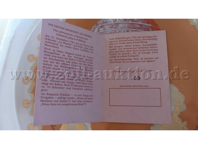 Die ersten Menschen am Himmel - Eine jahrtausende schlummernde Sehnsucht geht in Erfüllung - Teller rot - 69