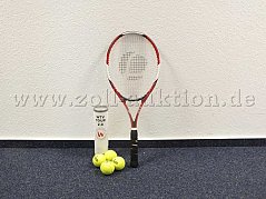 Gesamtansicht der Auktion "Tennisschläger mit 4 Tennisbällen"