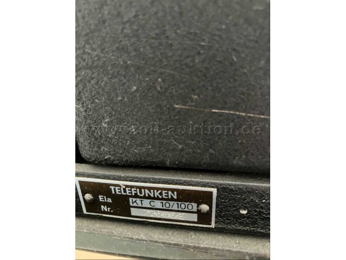 Label Telefunken mit Gerätenummer
