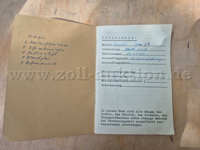 Stammbuch erste Seite.