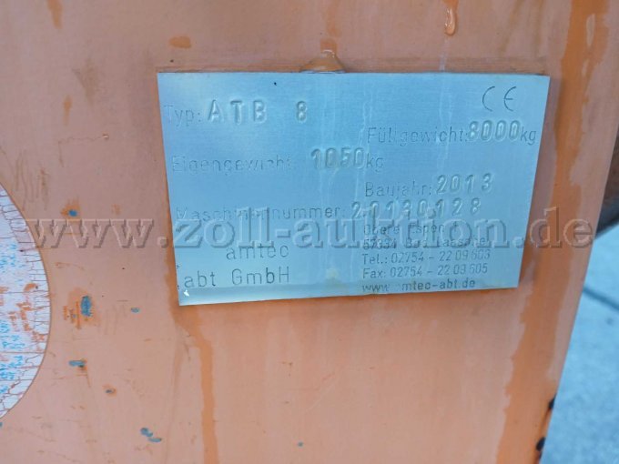 amtec Asphaltbox - Typenschild