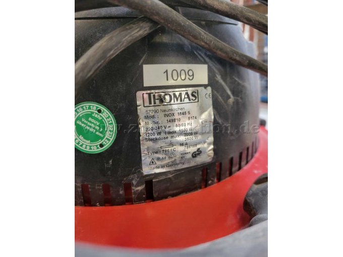 Thomas INOX 1545 S Industriesauger - Ansicht Typenschild