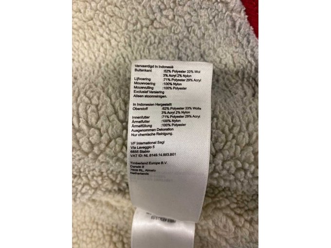 Detailansicht - Herstellerangaben Material