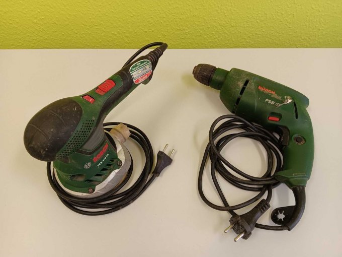 Bosch Exzenterschleifer & Bosch Bohrmaschine
