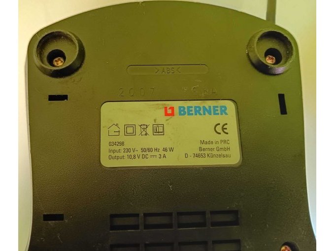 Berner Ladegerät mit CE-Kennzeichnung