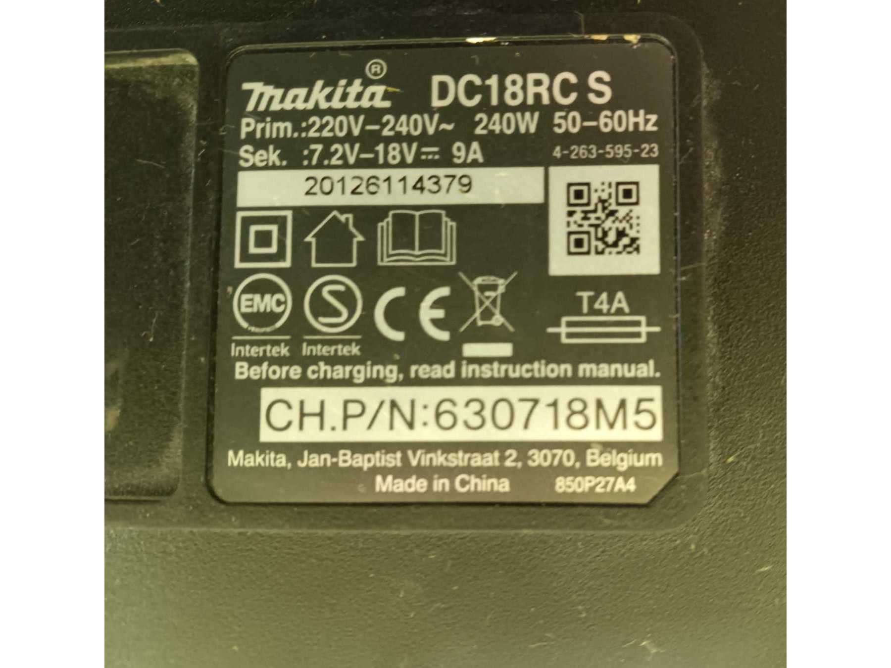 Makita Ladegerät mit CE-kennzeichnung