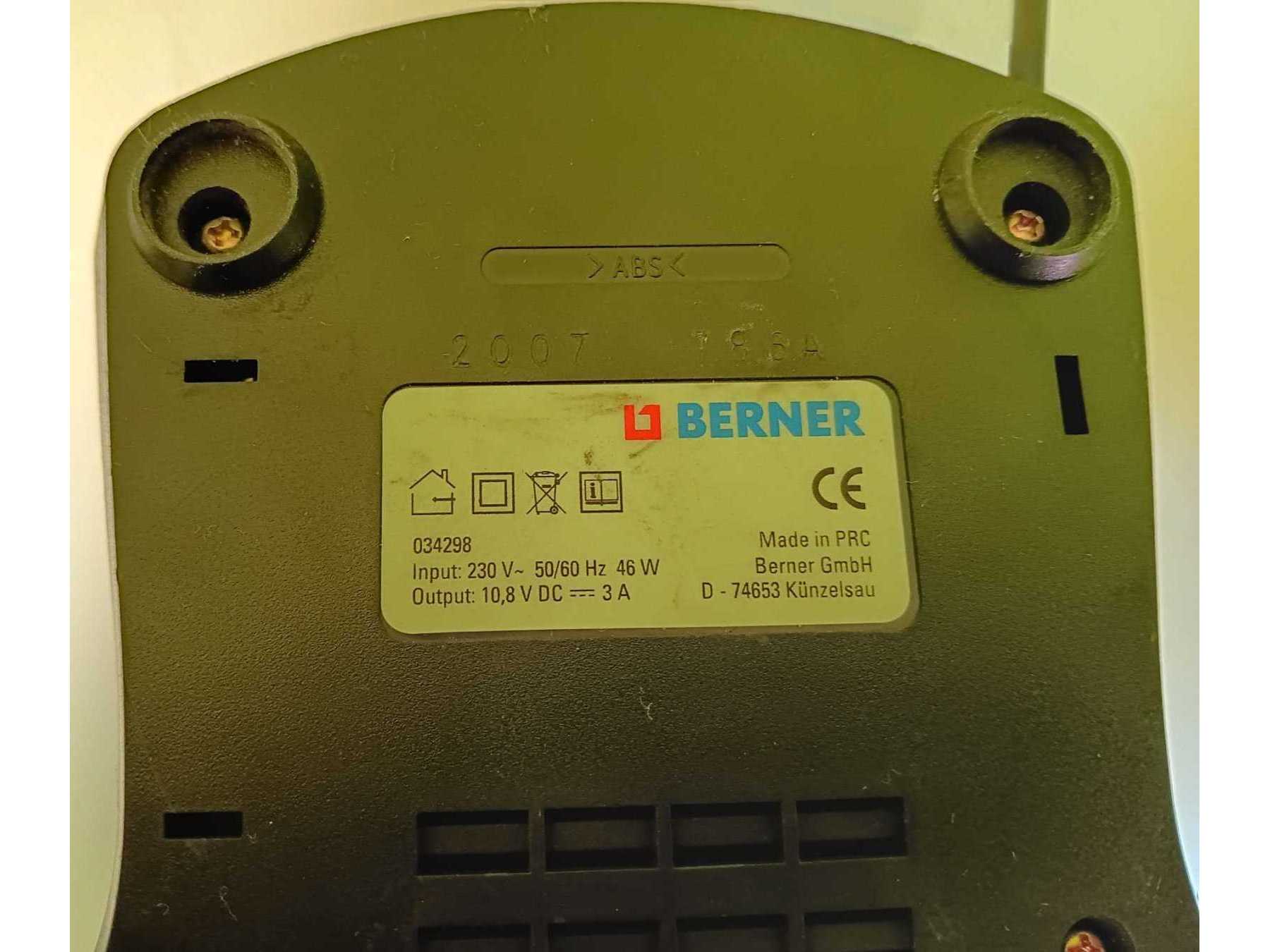 Berner Ladegerät mit CE-Kennzeichnung