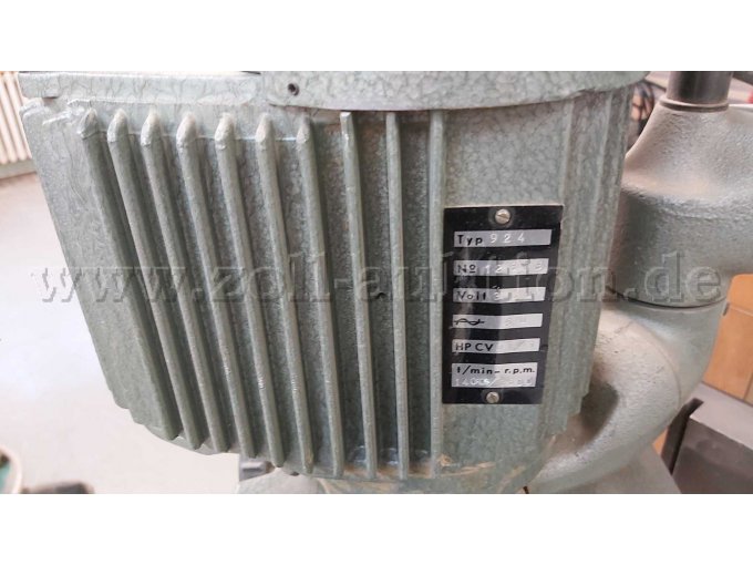 Typenschild Vorschubmotor