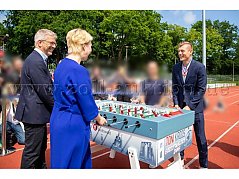 Partie am Tischkicker 1