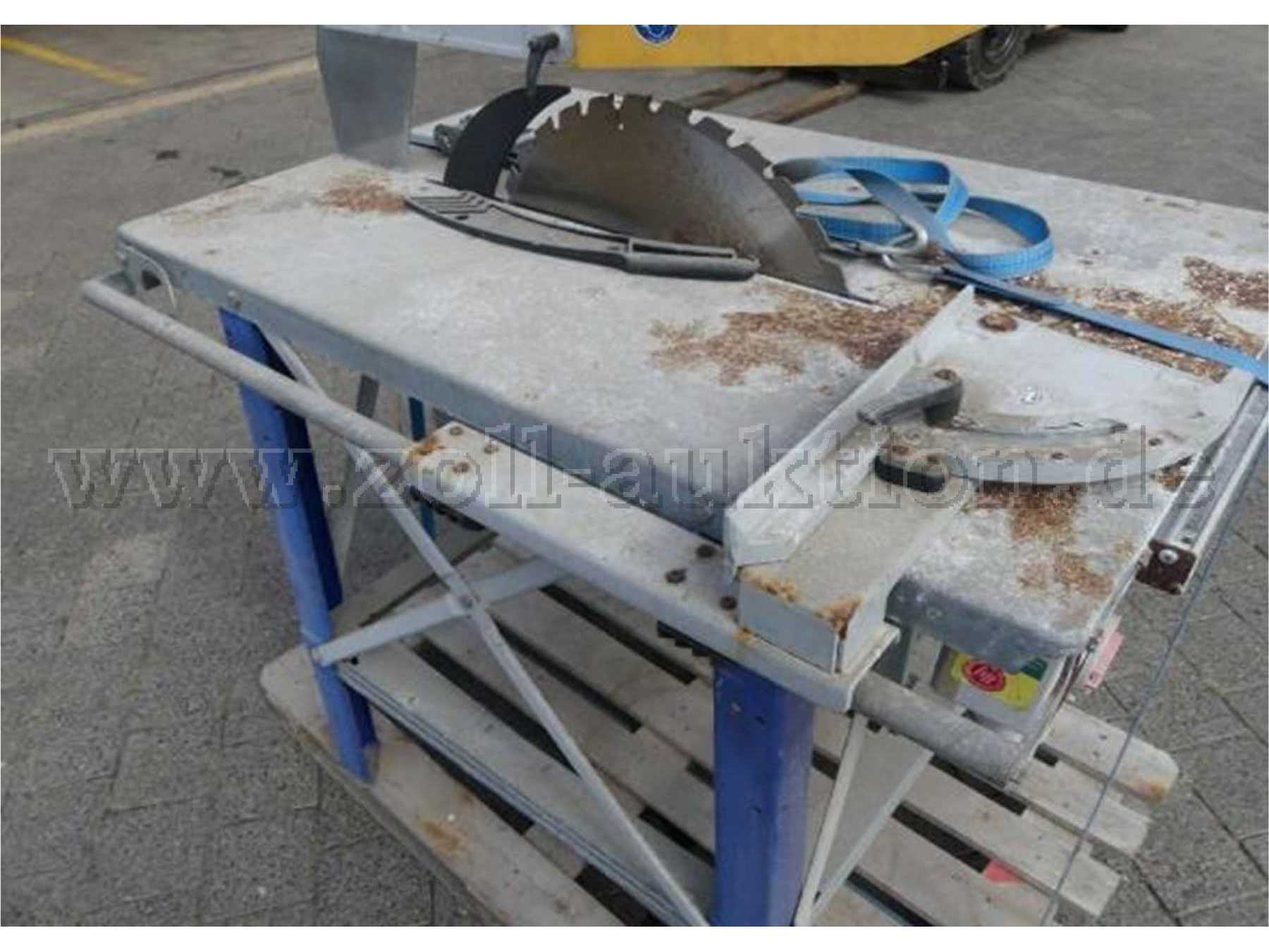 Tischkreissäge. Zur Versteigerung steht nur die beschriebene Tischkreissäge.