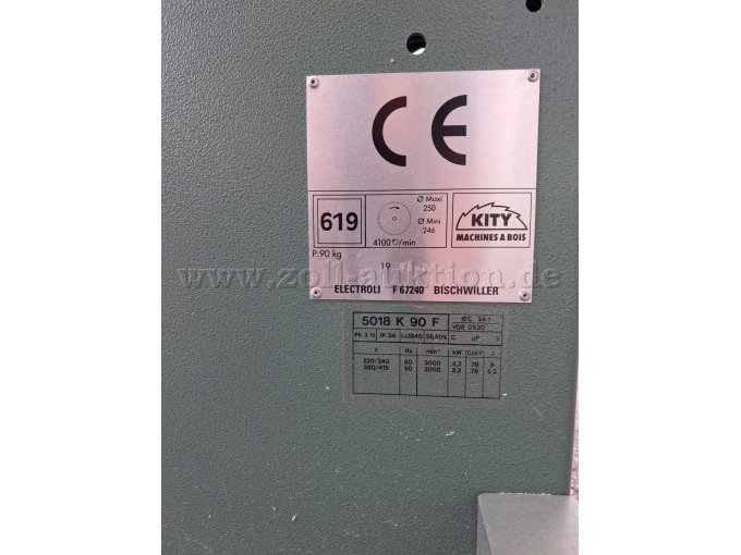 1 Kity-tafelcirkelzaag type 619 met schuiftafel en tafelverlenging – foto 5 – kavel bij Zoll-Auktion, Rohrdorf
