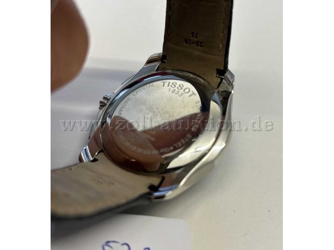 HAU Tissot T035439A GMT Quarz Chronogr. Stahl/Lederb.