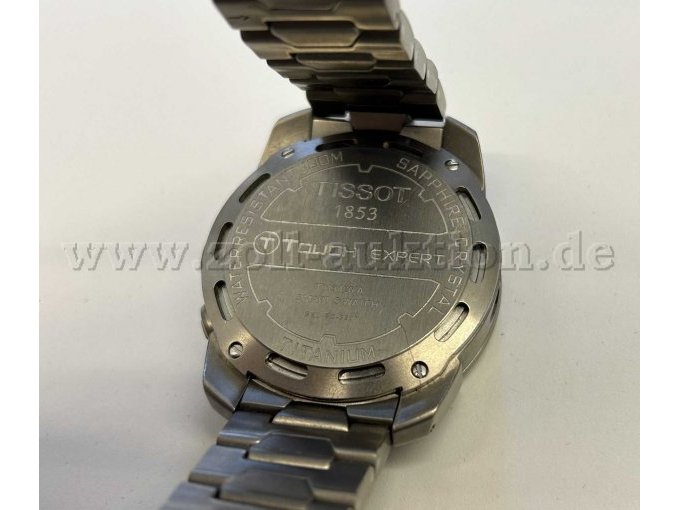 Tissot T-Touch Quarz Titan/Titanband Rückansicht