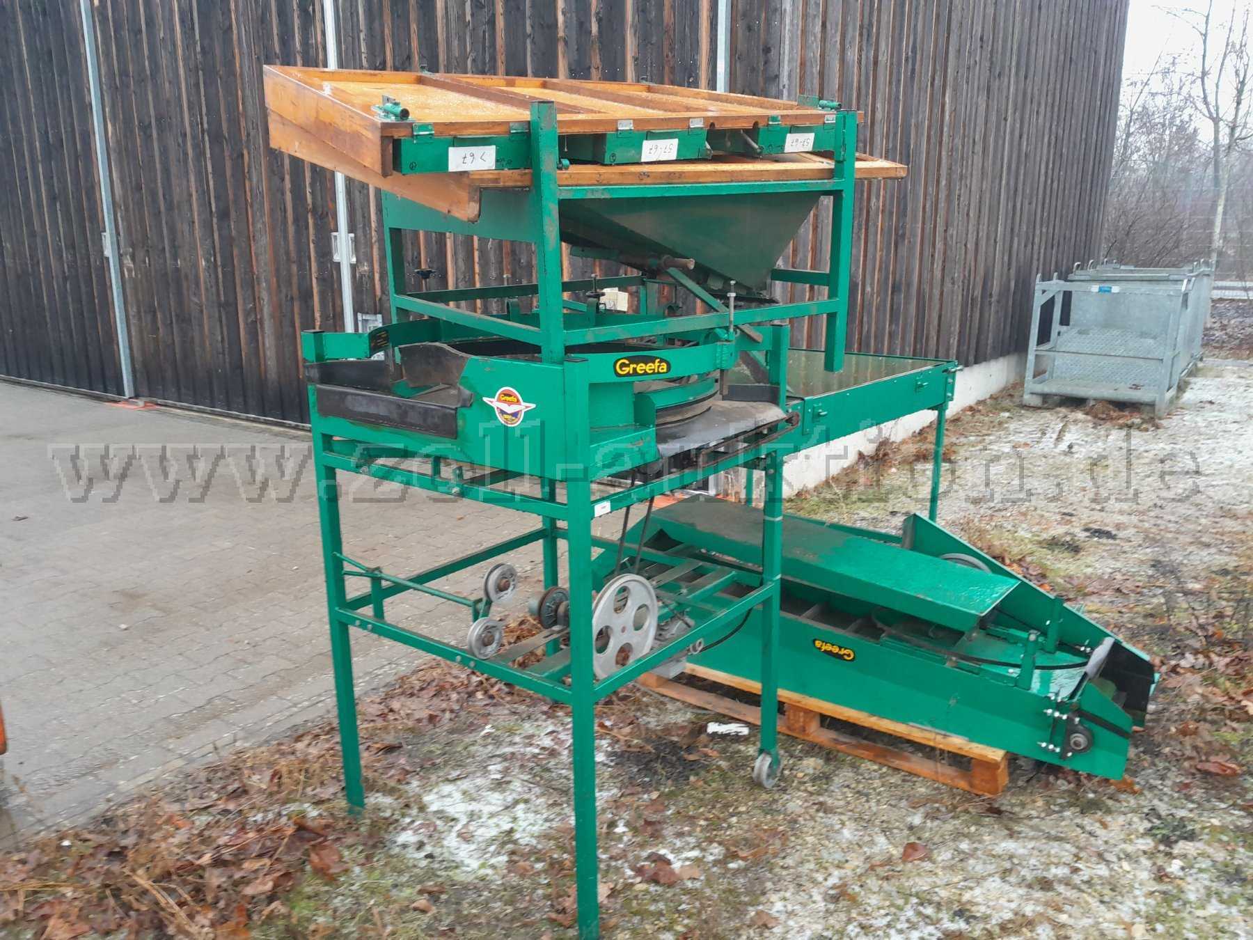 Seitenansicht Gemüsesortiermaschine