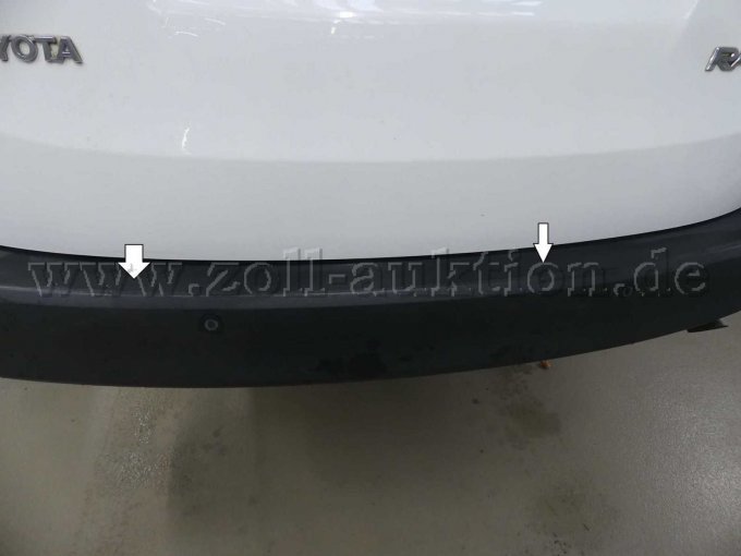 Beschädigung Stoßfänger hinten