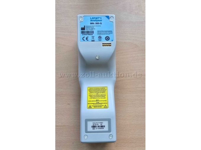Rückseite des i-STAt 1 mit CE Kennzeichnung