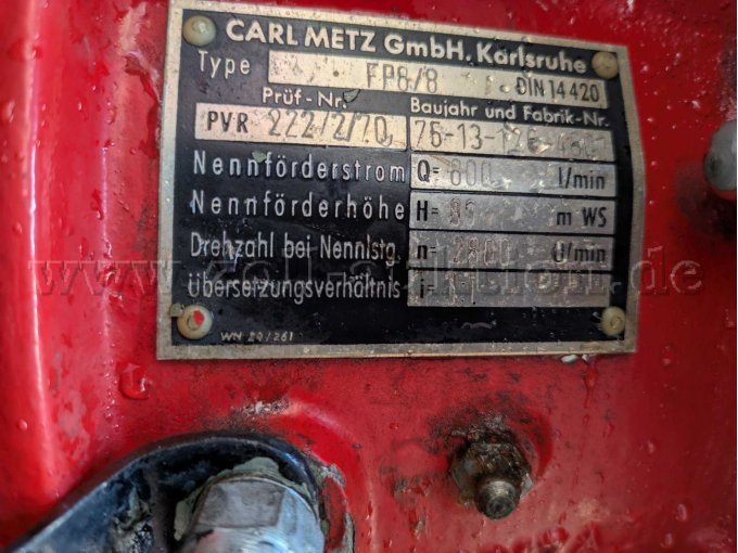 Typenschild TS 8/8
